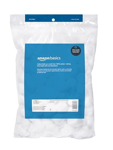 Amazon Basics Cotton Balls for Skincare, 200 Count (Previously Solimo) - Image 2