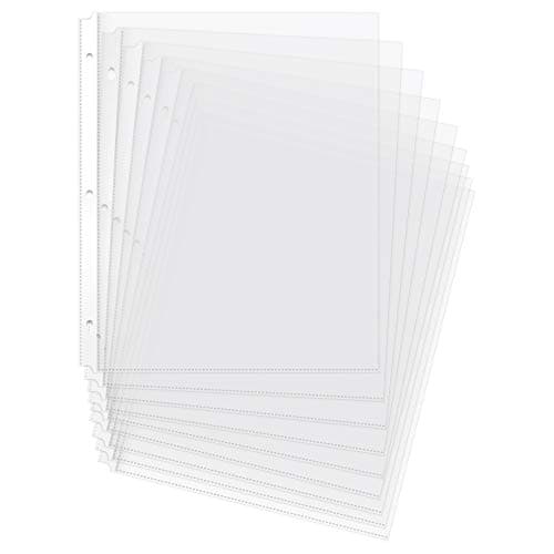 Amazon Basics Durable Clear Sheet Protectors for 3 Ring Binder, 8.5 in x 11 in, 3 holes, 200 Pack - Image 1
