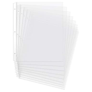 Amazon Basics Durable Clear Sheet Protectors for 3 Ring Binder, 8.5 in x 11 in, 3 holes, 200 Pack - Image 1