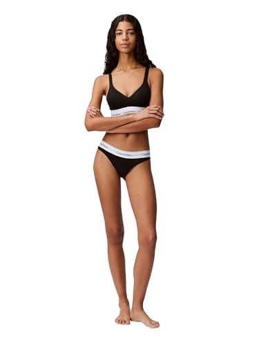 Calvin Klein Modern Cotton Stretch Bikini Panty, Black, Large - Image 3