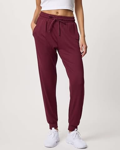 Real Essentials 3 Pack: Women's Ultra-Soft Lounge Joggers Sweatpants Athletic Yoga Pants with Pockets (Available in Plus), Set 3, XL, Pack of 3 - Image 2
