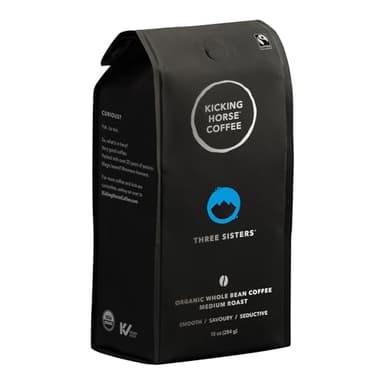 Kicking Horse Coffee, Three Sisters, Medium Roast, Whole Bean, 10 oz - Image 1