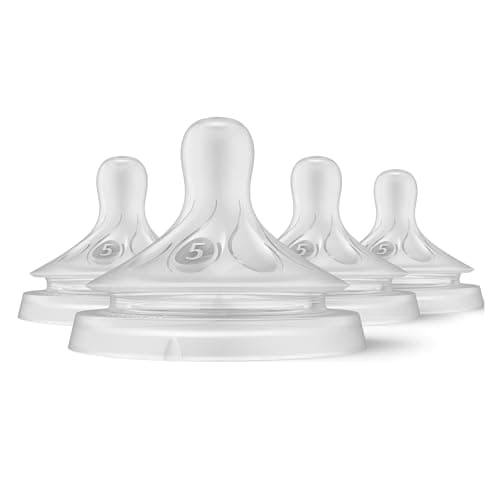 Philips Avent Natural Response Nipples, Extra Fast Flow (Flow 5), 4-Pack, SCY965/04 - Image 1