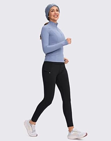 G Gradual Women's Fleece Lined Winter Leggings with Pockets Water Resistant High Waisted Thermal Warm Pants Running Hiking - Image 7