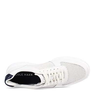Cole Haan Men's Grand Crosscourt Modern Perforated Sneaker, Optic WHT/Peacock, 10.5 - Image 7