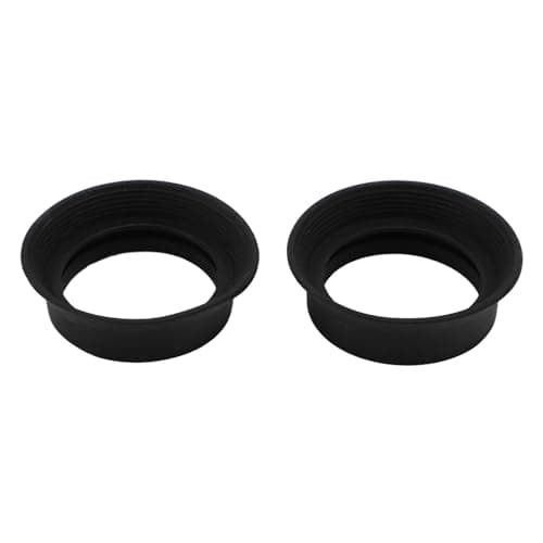 Pack of 2 Foldable Soft Rubber Scope Eye Impact, Suitable for 28 to 32 Mm Microscope, Monocular and Binocular Eyepiece Cover - Image 1