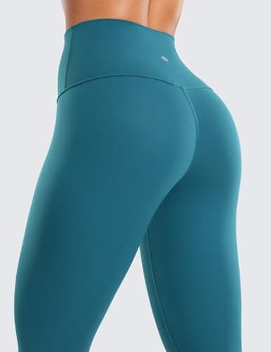 CRZ YOGA Butterluxe High Waisted Lounge Leggings 28'' - Workout Yoga Pants for Women Buttery Soft Borealis Green Medium - Image 4