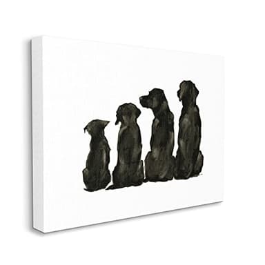 Stupell Industries Family Pet Silhouette Small Big Dogs Minimalist,Design by Ethan Harper - Image 2