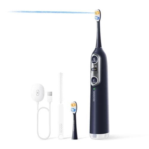 Soocas NEOS II - Electric Toothbrush with Water Flosser, Sonic Electric Toothbrush for Adults, Cordless Water Flosser for Travel, Portable Oral Irrigator, Up to 100% Plaque Removal, Dark Violet - Image 1