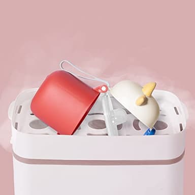 Bebamour Baby Formula Dispenser On The Go, Formula Container to Go, Formula Holder for Travel, Candy Fruit Snack Storage Container with Scoop and Leveller (Purple Cow) - Image 8