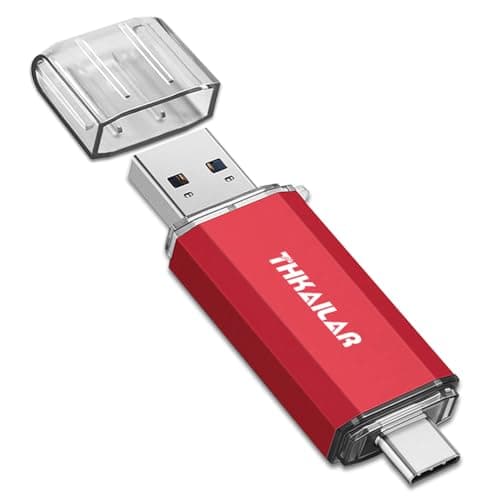 Thkailar 1TB USB C Flash Drive for MacBook and Android Phones,Thumb Drive with USB A and USB C for PC,Laptop,Portable External Storage for Pictures,Videos and Music - Image 1