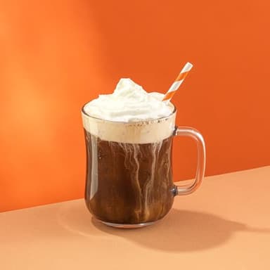 JoyJolt Glass Coffee Cups - 15.5oz Diner Coffee Mug Set of 4 Glass Coffee Mugs. Coffee Bar Accessories, Cafe Style Clear Coffee Mug, Cappuccino Cup, Latte Cup, Tea Cup, Large Espresso Glasses. - Image 2