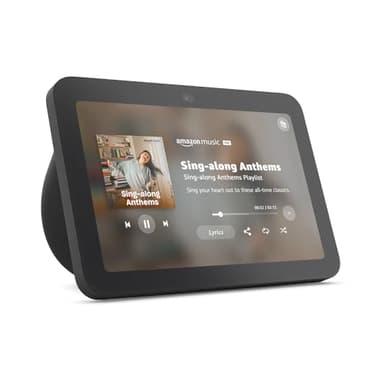 Amazon Echo Show 8, With Spatial Audio, Smart Home Hub, ideal for open living spaces, includes Alexa, Charcoal - Image 1