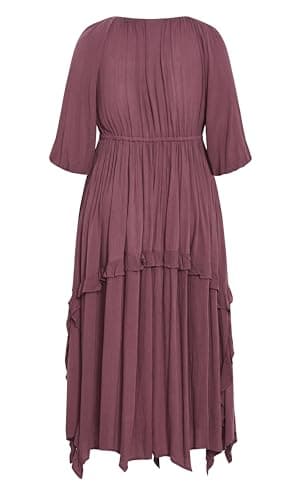 City Chic Women's Plus Size Dress ARZEL, Dusty Mauve - Image 6