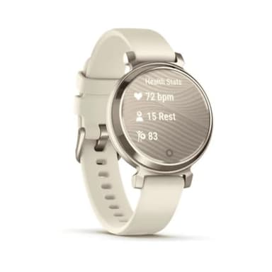 Garmin Lily 2, Small and Stylish Smartwatch, Hidden Display, Patterned Lens, Up to 5 Days Battery Life, Coconut - Image 3