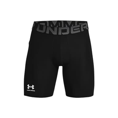 Under Armour Men's Armour HeatGear Compression Shorts , Black (001)/Pitch Gray, Large - Image 5