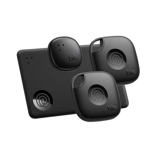 Tile by Life360 Essentials - Bluetooth Trackers & Item Locators for Keys, Wallets, Remotes & More; Easily Find All Your Things. Both iOS and Android Compatible. 4-Pack (Mates/Slim/Sticker) - Image 1