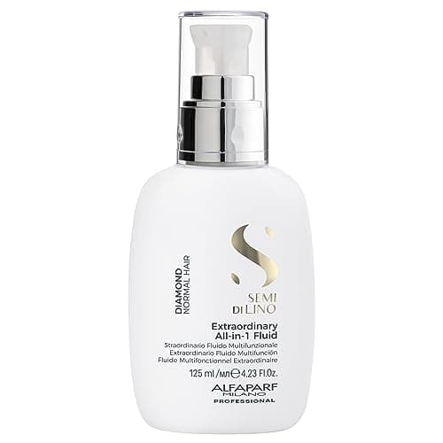 ALFAPARF MILANO Semi di Lino Diamond Extraordinary All-in-1 Leave-In Fluid with Thermal Protection - Detangles, Protects, Softens, Smooths, Controls, Seals Cuticles - Vegan Formula - 4.23 fl. oz. - Image 1