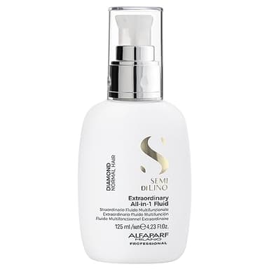 ALFAPARF MILANO Semi di Lino Diamond Extraordinary All-in-1 Leave-In Fluid with Thermal Protection - Detangles, Protects, Softens, Smooths, Controls, Seals Cuticles - Vegan Formula - 4.23 fl. oz. - Image 1