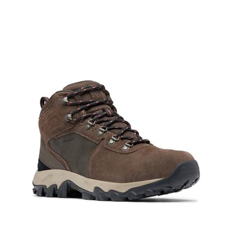Columbia Mens Newton Ridge Plus II Suede Waterproof, Cordovan/Spice, 10.5 - Image 1