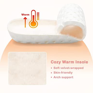 Lefflow Toddler Slippers Girl House Bedroom Slippers Winter Baby First Walking Sock Shoes Toddler Essentials Christmas Pink Size 4.5-5 - Image 5