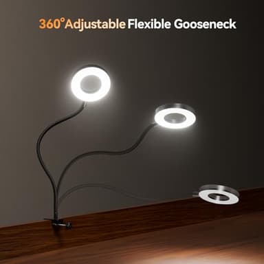 Elikliv Digital Microscope Gooseneck LED Light GL01, Three Color Modes, Brightness Adjustable, Flexible Gooseneck Light with Clamp+EM4K-AF Flex - Image 4
