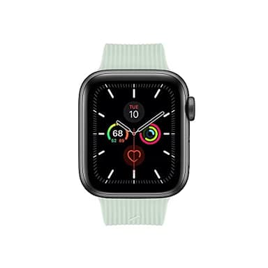 Native Union Curve Strap for Apple Watch 38/40/41/42mm – Water-Resistant Sleek Textured Silicone Strap – Embedded Stainless Steel Hardware – All-Day Versatility (Sage) - Image 2