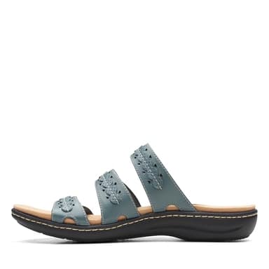 Clarks Collection Women's Laurieann Cove flats-sandals, Blue Grey Leather, 9 Medium US - Image 6