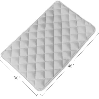 Magik & Kover Dog Crate Pad 2 Pack (48" x 30"), Soft Dog Crate Mat with Anti-Slip Bottom, Machine Washable Kennel Pad, Fits 48 Inch Crate, Grey - Image 4