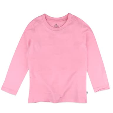 HonestBaby 10 Pack Long Sleeve T Shirts 100% Organic Cotton for Toddler, Boys, Girls, Rainbow Pinks, 4T - Image 5