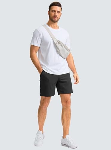 G Gradual Men's Casual Shorts 7" Lightweight Golf Shorts for Men Stretch with 3 Pockets Quick Dry Breathable Work Shorts Black - Image 6