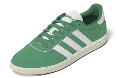 adidas Women's Breaknet Sleek Sneaker, Court Green/White/Clear Pink, 8.5 - Image 1