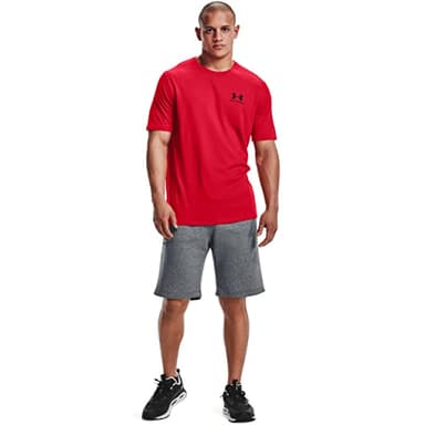 Under Armour Men's UA Sportstyle Left Chest Short Sleeve Shirt XL Red - Image 4
