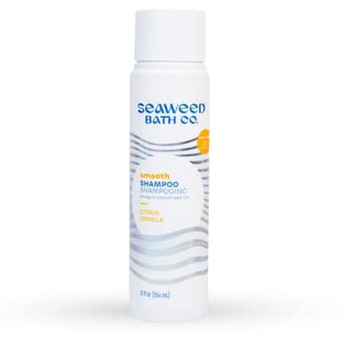 Seaweed Bath Co. Smooth Shampoo, Citrus Vanilla Scent, 12 Ounce, Sustainably Harvested Seaweed, Borage and Broccoli Seed Oils, For Curly and Frizzy Fine Hair - Image 1