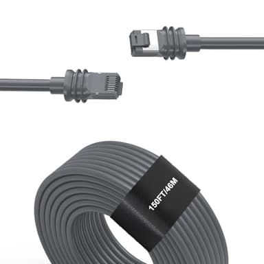 Wrugste Starlink Gen 3 Cable (150FT/46M) Gray Waterproof Starlink Replacement Cable for Indoor and Outdoor - Image 1