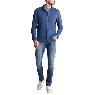 Buffalo David Bitton Men's Long Sleeve Button Down Blanket Shirt, Mirage - Image 4