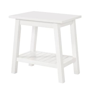 Alaterre Furniture Dorset Bench Stool with Storage – Multi-Functional and Space-Saving Wooden Seat with Bottom Shelf for Bathroom, Entryway, Bedroom, or Kitchen Seating & Organization - Image 1