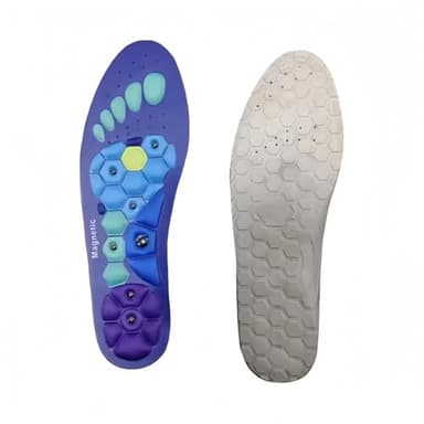Magnetic Insoles for Enhancing Comfort and Support, Foot Massage Insoles with Acupressure, Pressure Point Insoles That Promote Blood Circulation (Blue, M/8-11) - Image 2