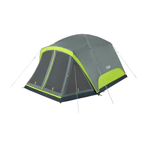 Coleman Skydome Camping Tent with Screened Porch & 5-Minute Setup, Weatherproof 4/6/8 Person Tent with Rainfly & Carry Bag, Made of PFAS-Free Materials - Image 1