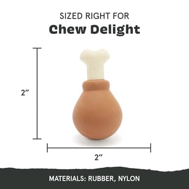 Barkbox Super Chewer Tough Dog Chew Toys for Aggressive Chewers, Dental Stimulating (Turkey - Small) - Image 3