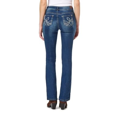 WallFlower Women's InstaStretch Luscious Curvy Bootcut Jeans, Twinkle, 9 - Image 3