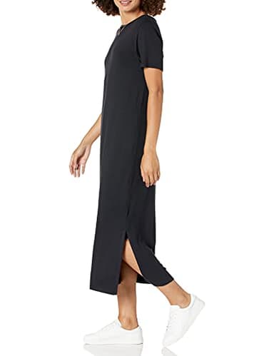 The Drop Women's Cora T-Shirt Midi Dress, Black, M - Image 3