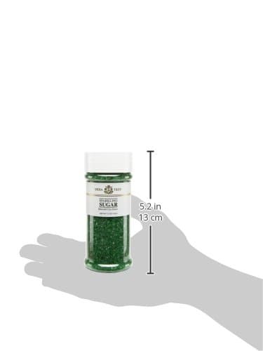 India Tree, Green Sparkling Sugar, Large Jar | Shimmery Sugar Sprinkles for Baking and Decorating | 7.5 Oz Jar (Pack of 1) - Image 4