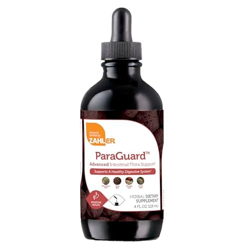 Zahler - ParaGuard Liquid Drops - Gut Health Supplement - Formula has Wormwood, Garlic Bulb, Pumpkin Seed, Clove & More - Natural Support for Humans - Certified Kosher (4 Oz) (4 oz., Drop) - Image 1