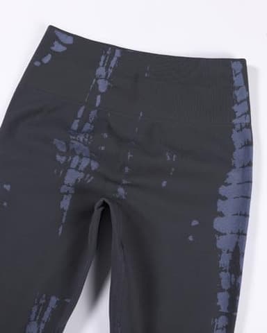 AUROLA Serpent Seamless Scrunch Workout Leggings for Women,Tummy Control Squat Proof Pants,Dark Grey,M - Image 4