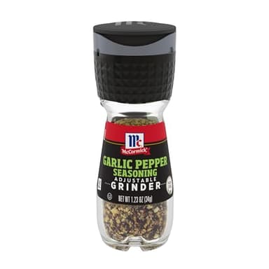 McCormick Garlic Pepper Seasoning Grinder, 1.23 oz (Pack of 6) - Image 1