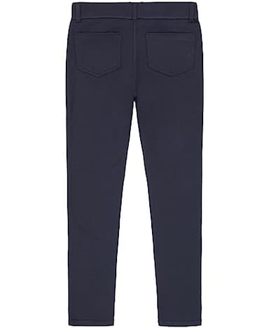 IZOD Girls School Uniform Sensory-Friendly Jegging, Soft Fabric with Flattened Seams, Tagless Pants, Navy, 10 US - Image 2