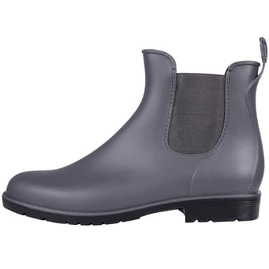 Asgard Women's Ankle Rain Boots Waterproof Chelsea Boots, Grey 37 (Size 7) - Image 2