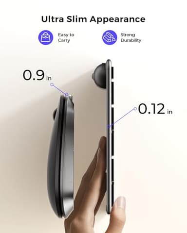 seenda Bluetooth Keyboard and Mouse for Mac, SKM64-2 Multi-Device Rechargeable Slim Wireless Keyboard Mouse Stainless Steel Full Size, Compatible with MacBook Pro/Air, iPad, Mac - Space Gray - Image 5