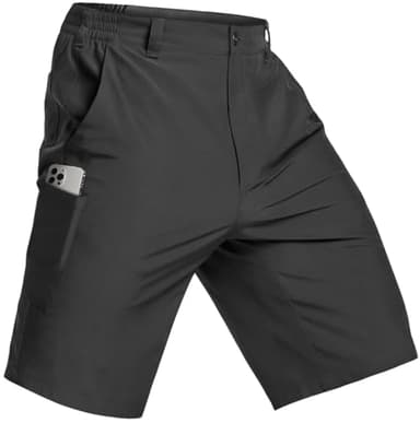 CQR Men's Quick Dry Stretch Hiking Cargo Shorts, Lightweight Water Resistant Tactical Casual, Golf & Outdoor with Pockets, Routine Charcoal, 30W x 10L - Image 9